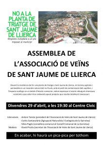 2016-04-22 - Cartell Assemblea AVSJLL